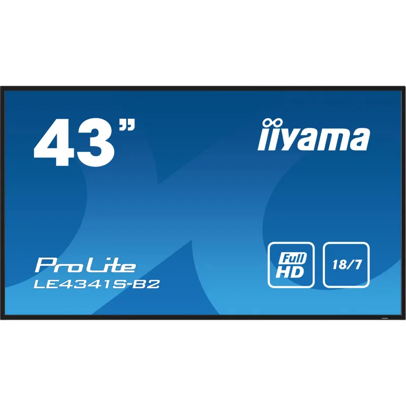 43" iiyama LE4341S-B2: IPS, FHD, 3x HDMI, LAN, USB LE4341S-B2