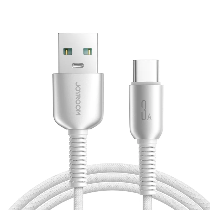 Joyroom S-A51 Špičková séria 3A USB-A – kábel USB-C 1,2 m – svetlosivá