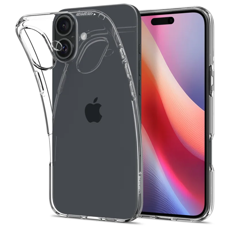 Puzdro Spigen Liquid Crystal iPhone 16 Plus – priehľadné