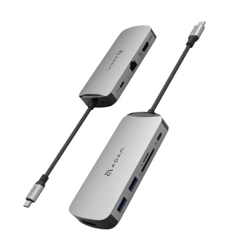 Adam Elements CASA X DP USB-C 8K 10-in-1 Hub - Grey