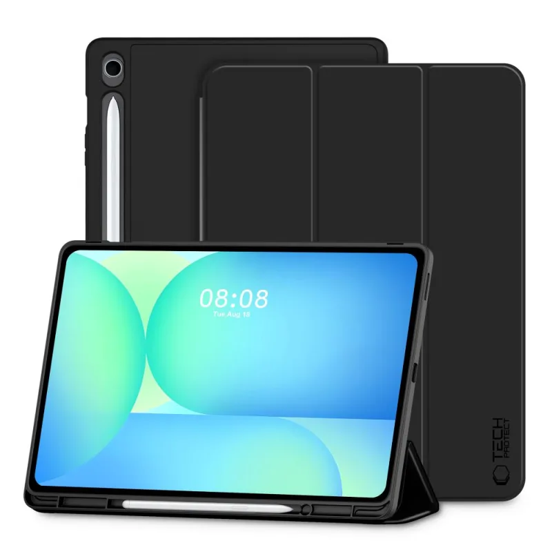 Puzdro na pero TechProtect SmartCase pre Samsung Galaxy Tab S10 FE+ 13.1 X620 / X626B - čierne
