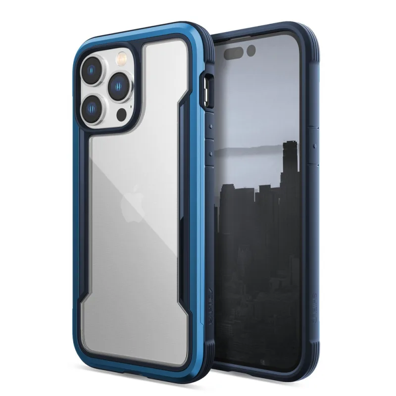 Pancierový kryt Raptic X-Doria Shield Case na iPhone 14 Pro Max modrý