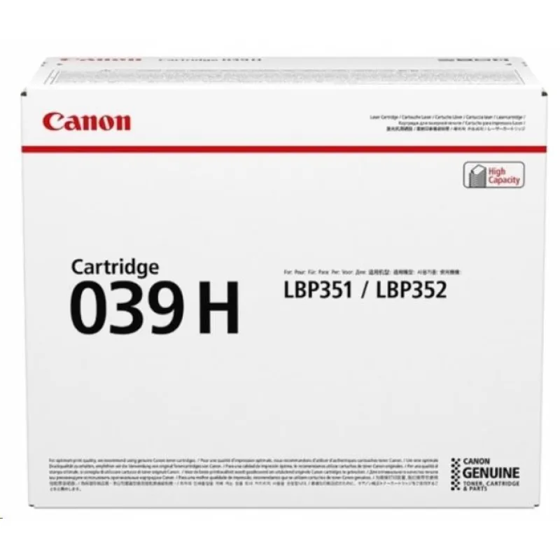 Canon TONER CRG 039 černý pro i-Sensys LBP 351 a 352 (11 000 str.)…