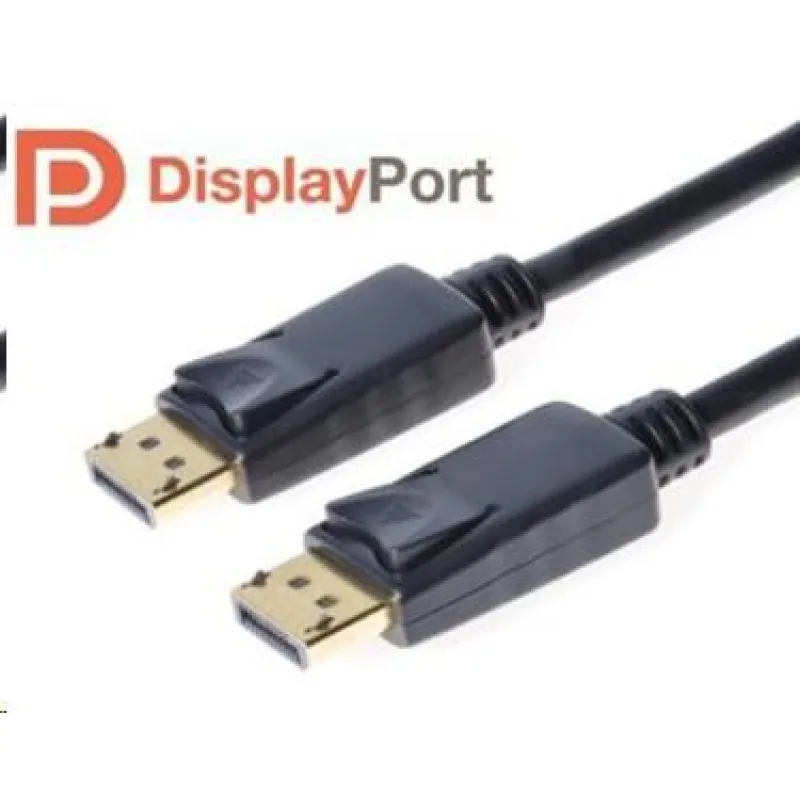 PREMIUMCORD DisplayPort 1.2 pripojovací kábel M/ M, pozlátené konektory,…
