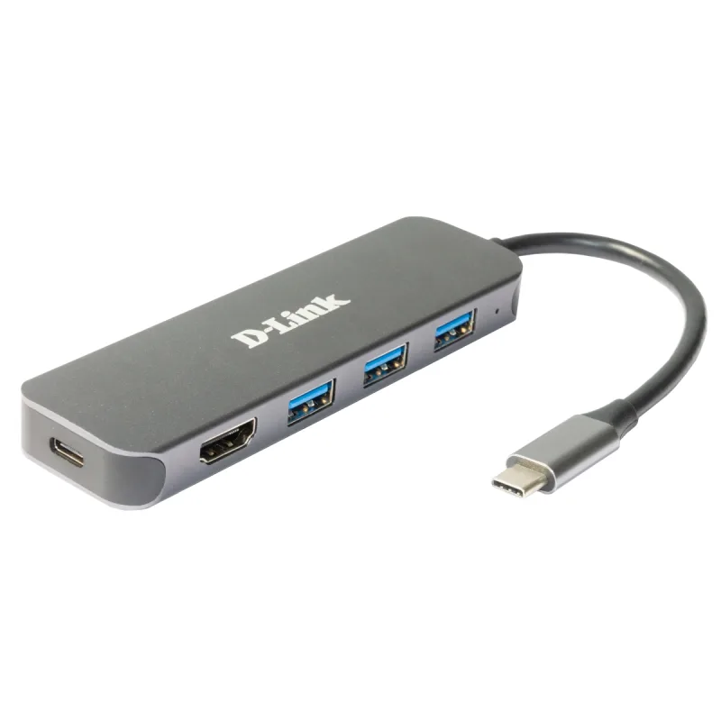 D-Link 5-in-1 USB-C Hub with HDMI/ Power Delivery DUB-2333