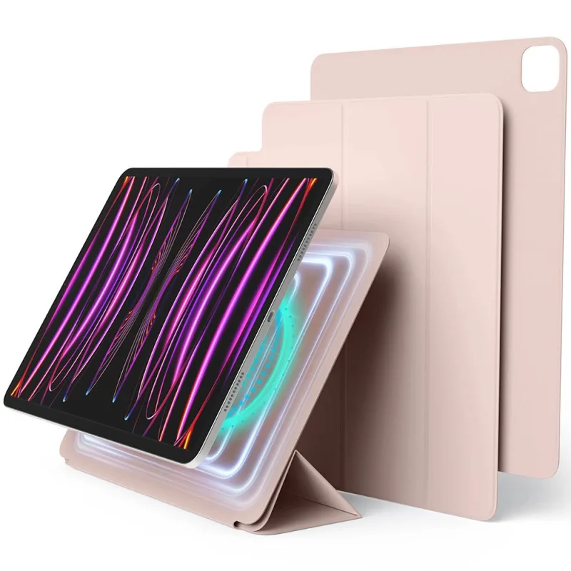 Elago puzdro Magnetic Folio Case pre iPad Pro 12.9"/iPad Air 13" M2/M3 - Sand Pink