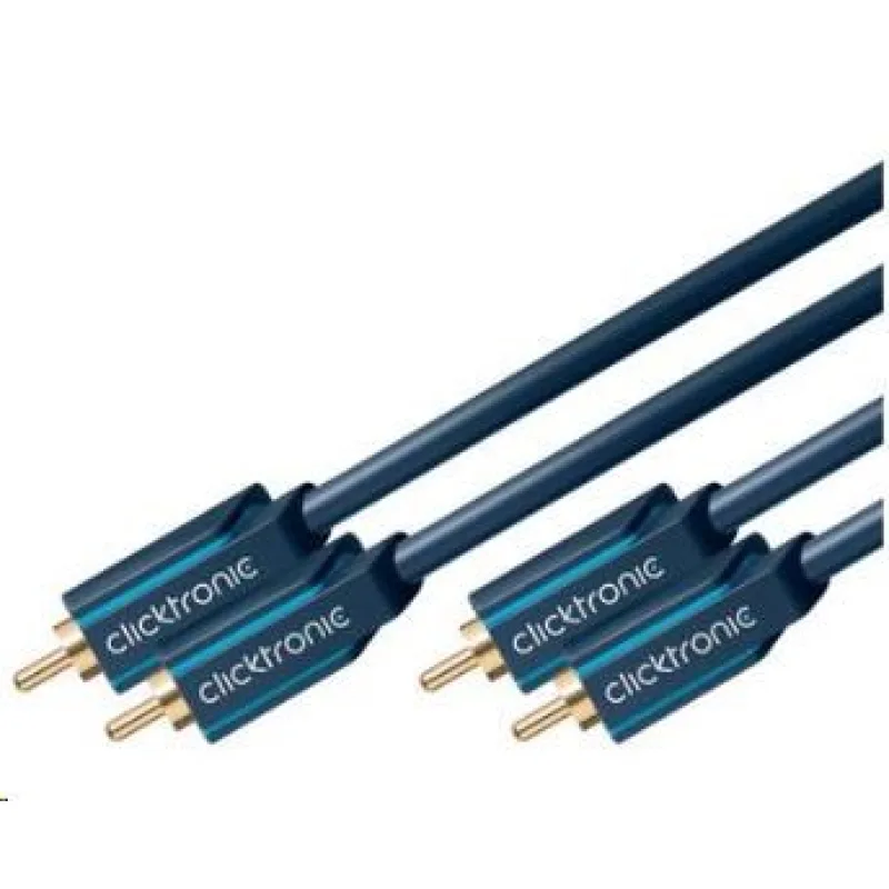 Kábel ClickTronic HQ OFC 2x Cinch - 2x Cinch RCA, M/M, 10 m CLICK70383