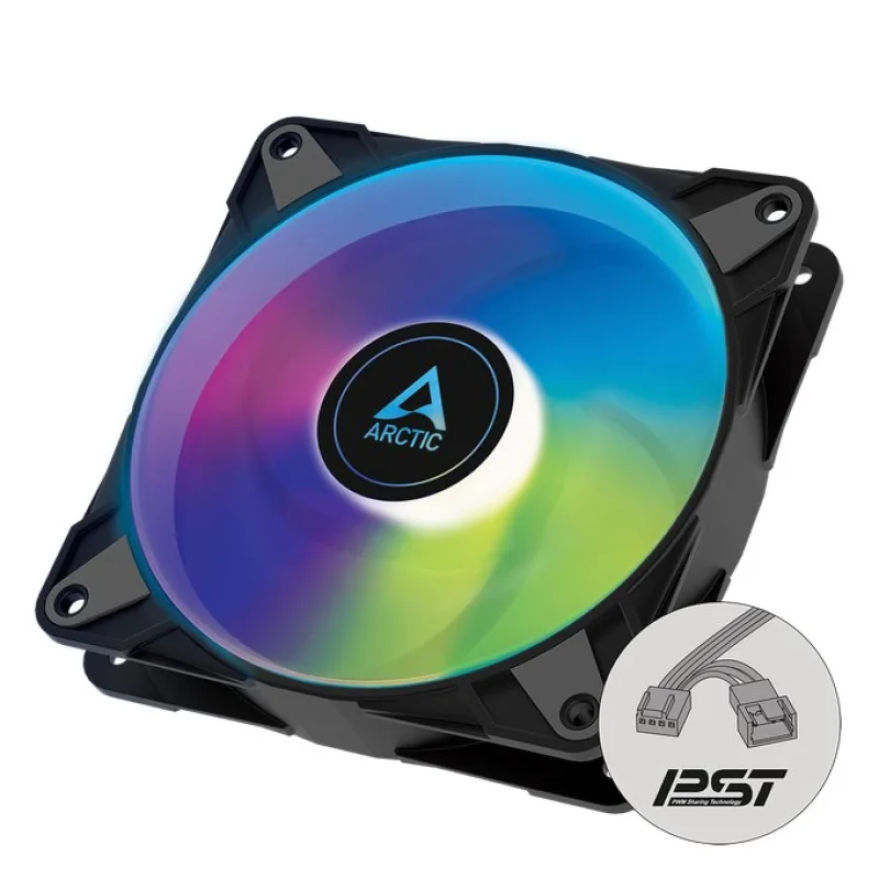 Arctic ventilátor P12 PWM PST A-RGB black