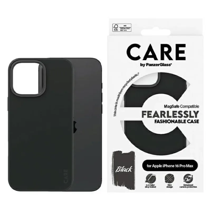 CARE by PanzerGlass Fashion Case iPhone 16 Pro Max 6,9" čierna/čierna MagSafe 1380
