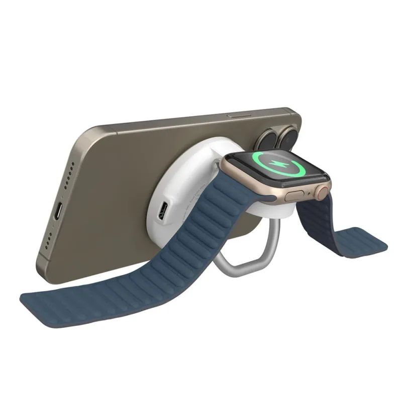 Hyper HyperJuice Qi2 2-in-1 Magnetic Charging Stand - White