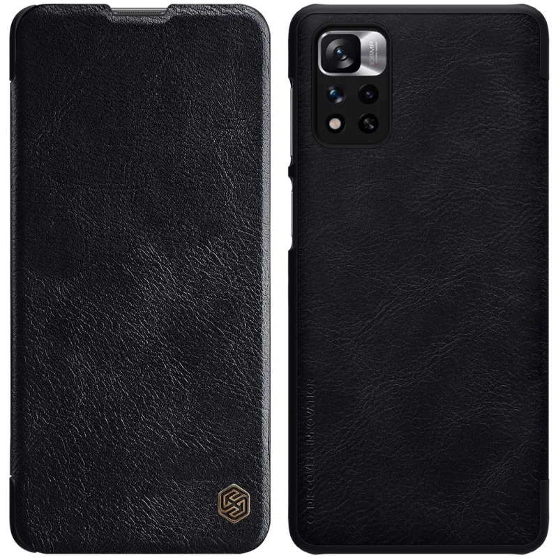 Puzdro Nillkin Qin Case pre Xiaomi Redmi Note 11 Pro+ (Čína) / Redmi Note 11 Pro (Čína) / Mi11i HyperCharge Camera Protector Holster Cover Flip Case B