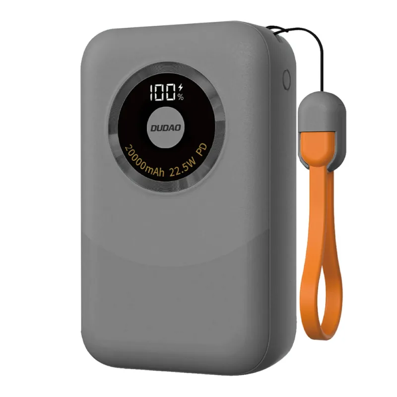 Powerbanka Dudao K21 Mini 10000mAh 22,5W USB-A / USB-C - šedá