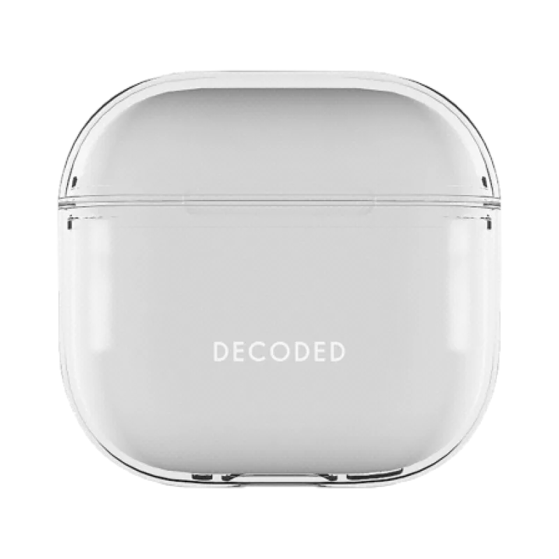 Dekódované silikónové puzdro na AirPods 4 – priehľadné