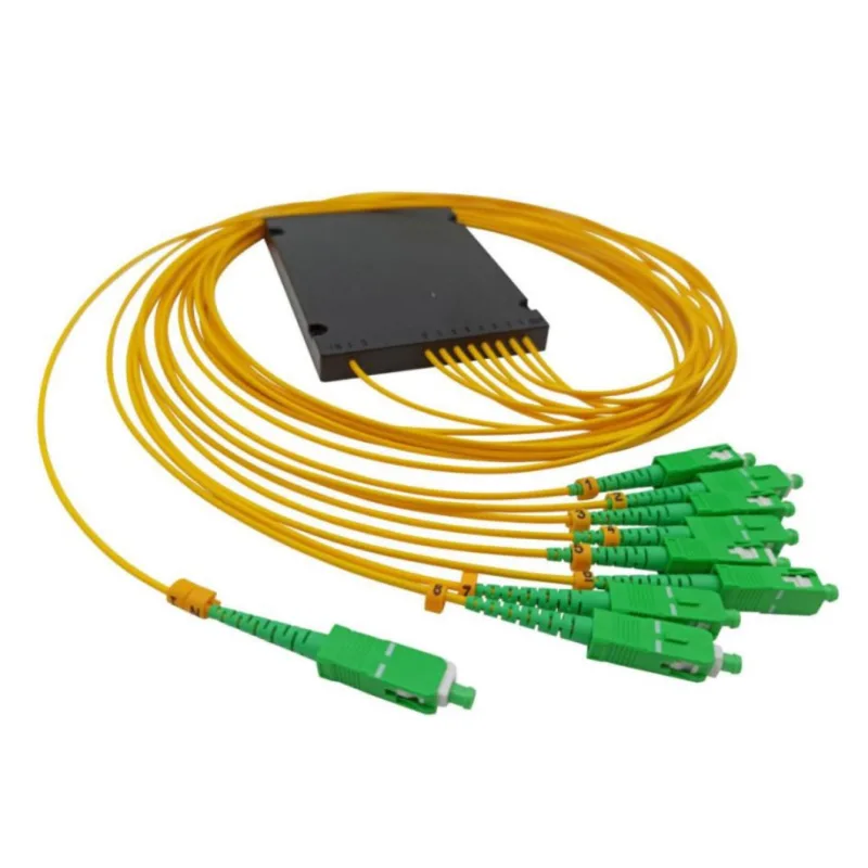 PLC-CT-1X8-SC-APC-2.0 Kazetový optický splitter (ABS box), 1x8 SC/APC, 2,0 mm