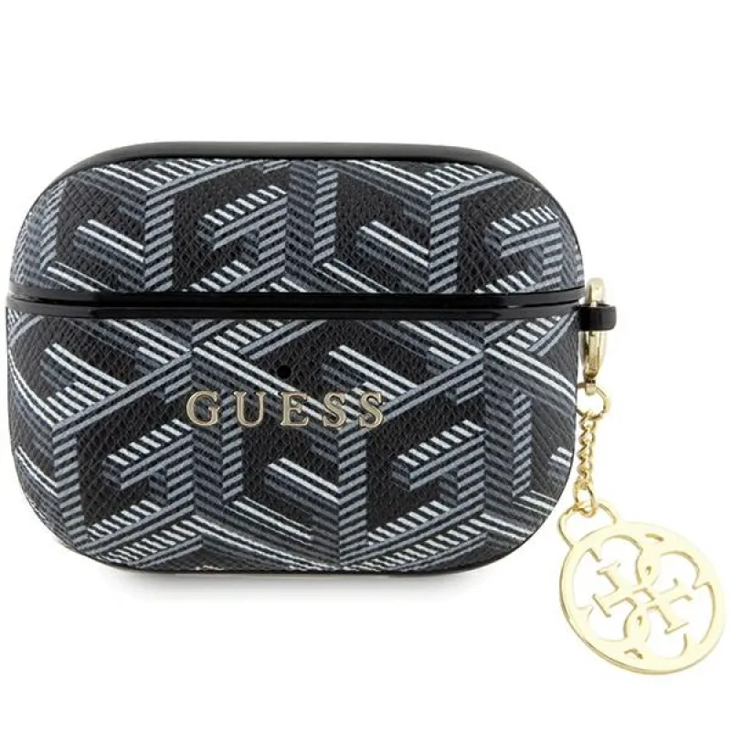 Guess GUAPPGCE4CK puzdro pre AirPods Pro - čierne GCube Charm