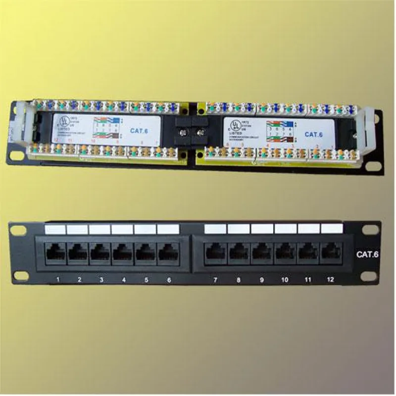 Patch panel 10“ UTP cat6, 12portov 3406