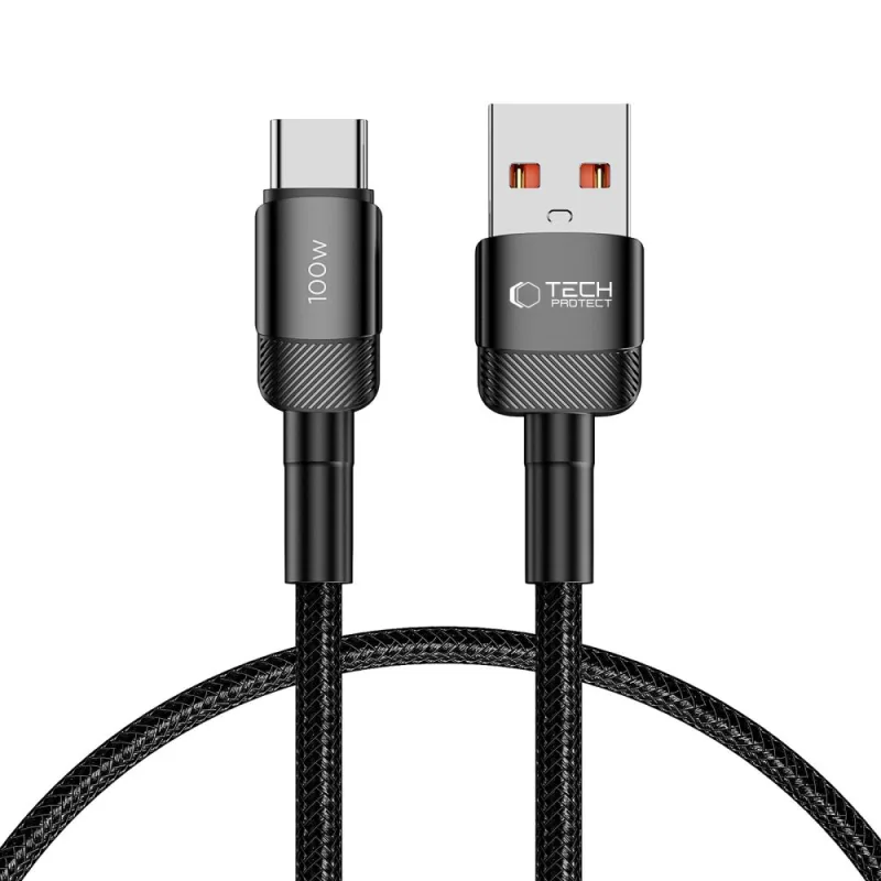 Tech-Protect UltraBoost Evo kábel USB-C / USB-A 100W 5A 0,5m - čierny