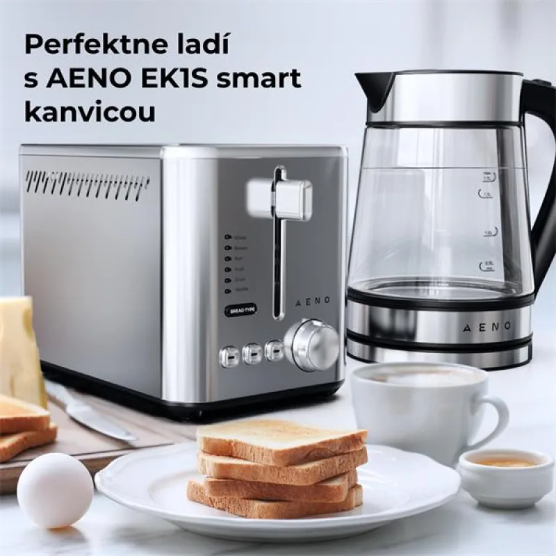 AENO 2-plátkový hriankovač TS3 , nerezová oceľ, EU ATS0003