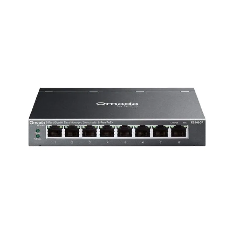 "Omada 8-Port Gigabit Easy Managed Switch with 8-Port PoE+ PORT: 8×…