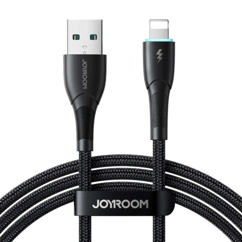 Joyroom Starry Series SA32-AL3 3A USB-A / Lightning kábel 1m - čierny