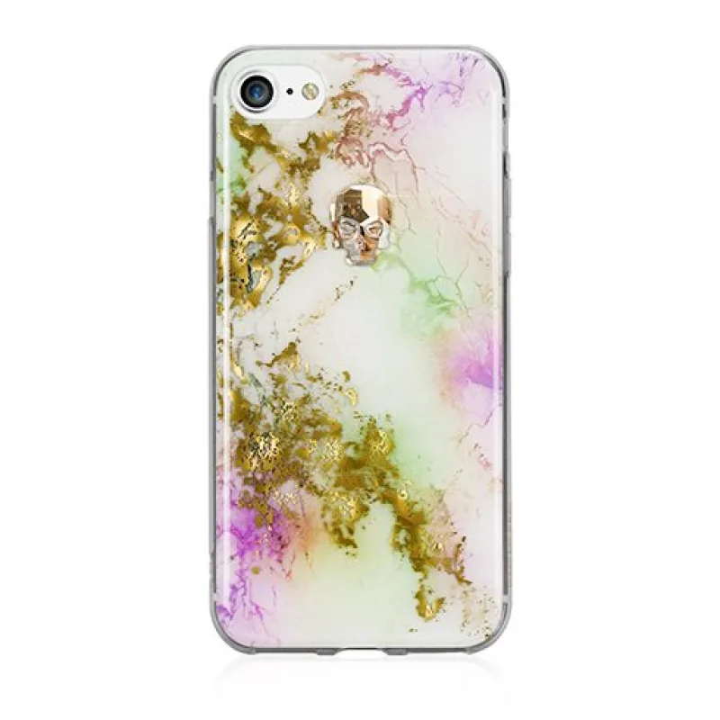 Swarovski kryt Treasure pre iPhone 8 - Unicorn/Gold Skull IP8-TR-PT-GLD