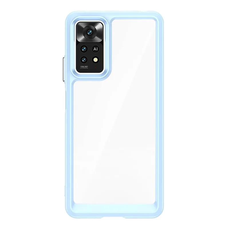 Silikónový obal Outer Space Case pre Xiaomi Poco M4 Pro 5G - modrý