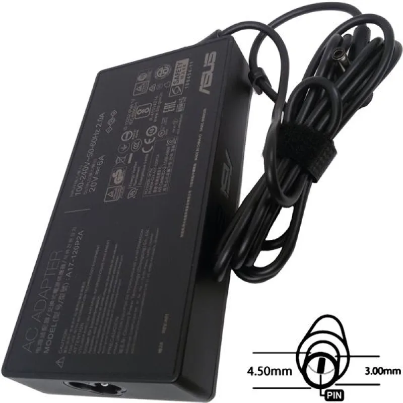 ASUS AC NAPÁJACÍ ADAPTÉR 120W 20V 3pin (4.5 mm) -neobsahuje PW CORD CEE…