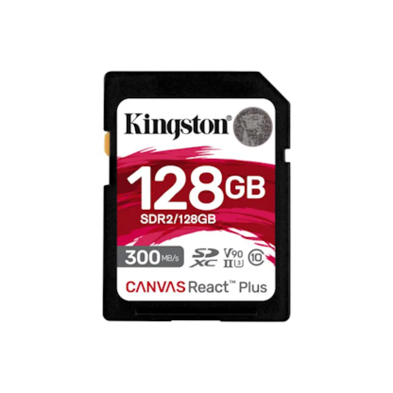 Kingston Canvas React Plus/ SDHC/ 128 GB/ UHS-II U3 / Class 10 SDR2/128GB