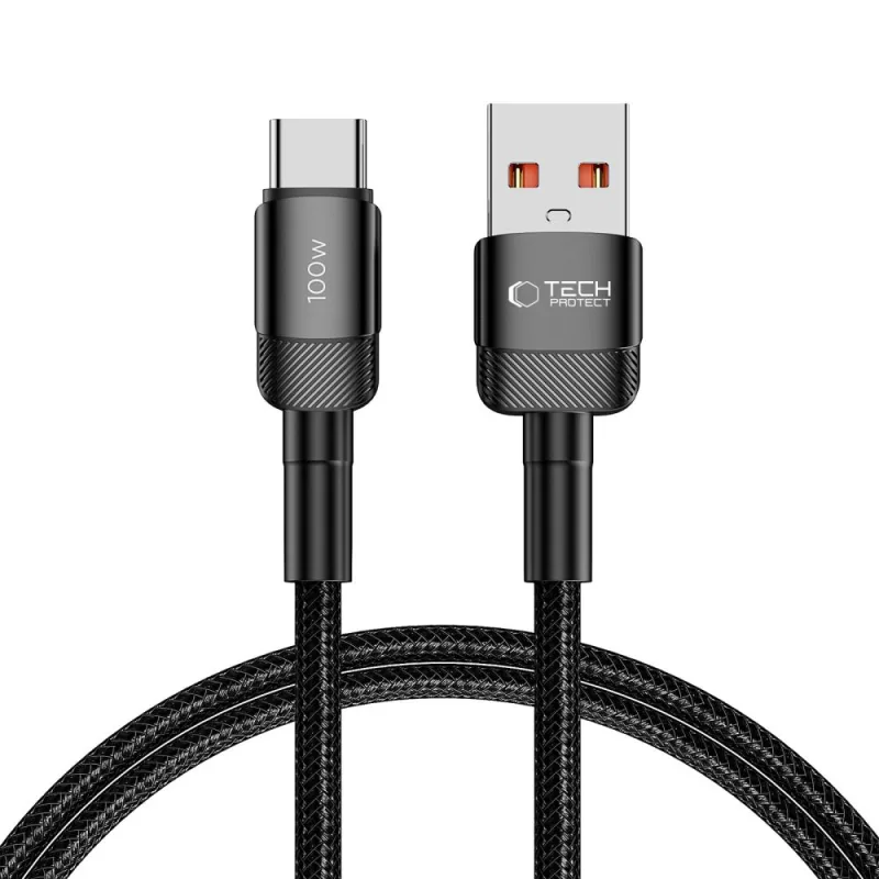 Tech-Protect UltraBoost Evo kábel USB-C / USB-A 100W 5A 1m - čierny