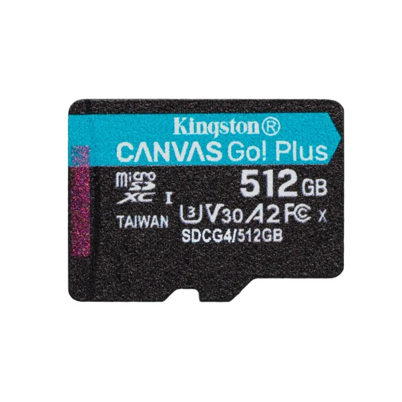 Kingston Canvas Go Plus A2/ Micro SDXC/ 512GB/ UHS-I U3/ Class 10/ +…