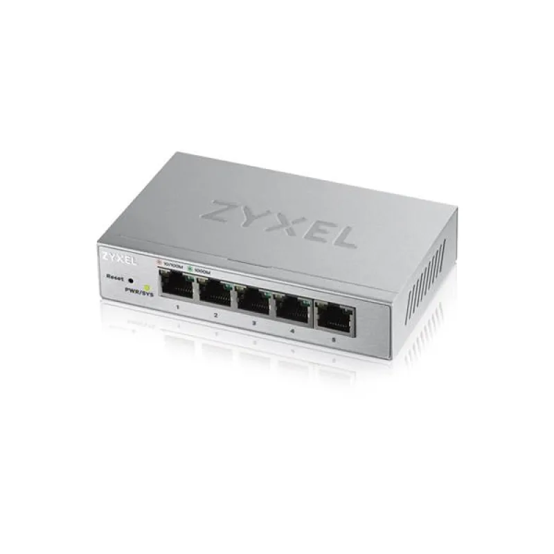 ZyXEL GS1200-5HP, 5-port Desktop Gigabit Web Smart switch: 5x Gigabit…