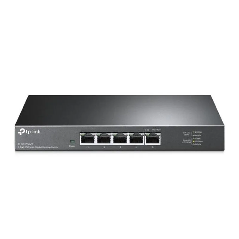 5-Port 2.5G Multi-Gigabit Desktop Switch PORT: 5× 2.5G RJ45 Ports SPEC:…