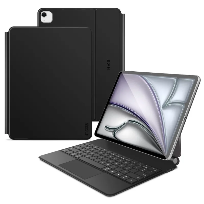 Magnetické puzdro Tech-Protect Smartcase s klávesnicou pre iPad Pro 12,9" 2020 / 2021 / 2022 / iPad Air 13" 2024 / 2025 – čierne
