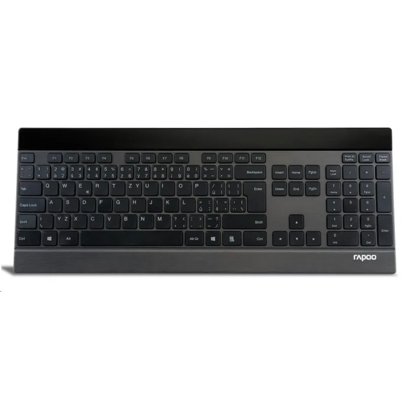RAPOO Klávesnice E9270p USB, multimediální, bezdrátová, černá, CZ…