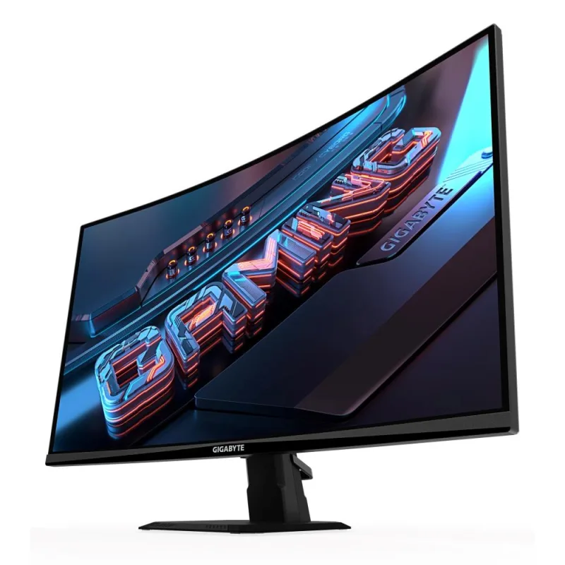 GIGABYTE LCD - 27" Gaming monitor GS27QCA, Prohnutý VA 1500R, 2560x1440…