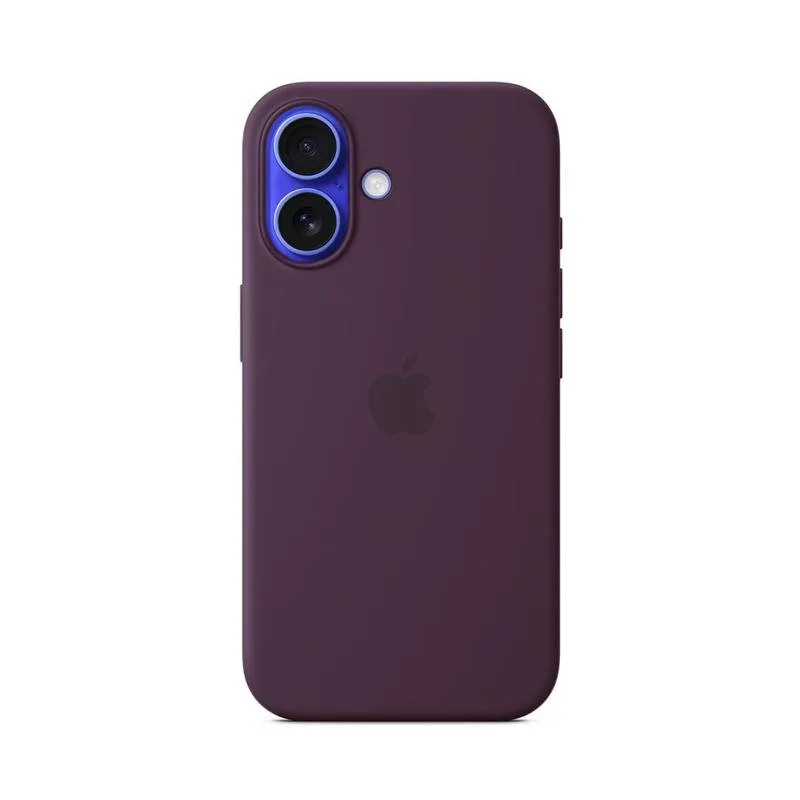 iPhone 16 Silicone Case with MagSafe - Plum