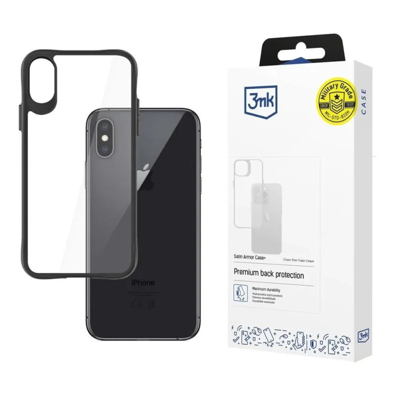 3mk ochranný kryt Satin Armor Case+ pro Apple iPhone X / iPhone XS…