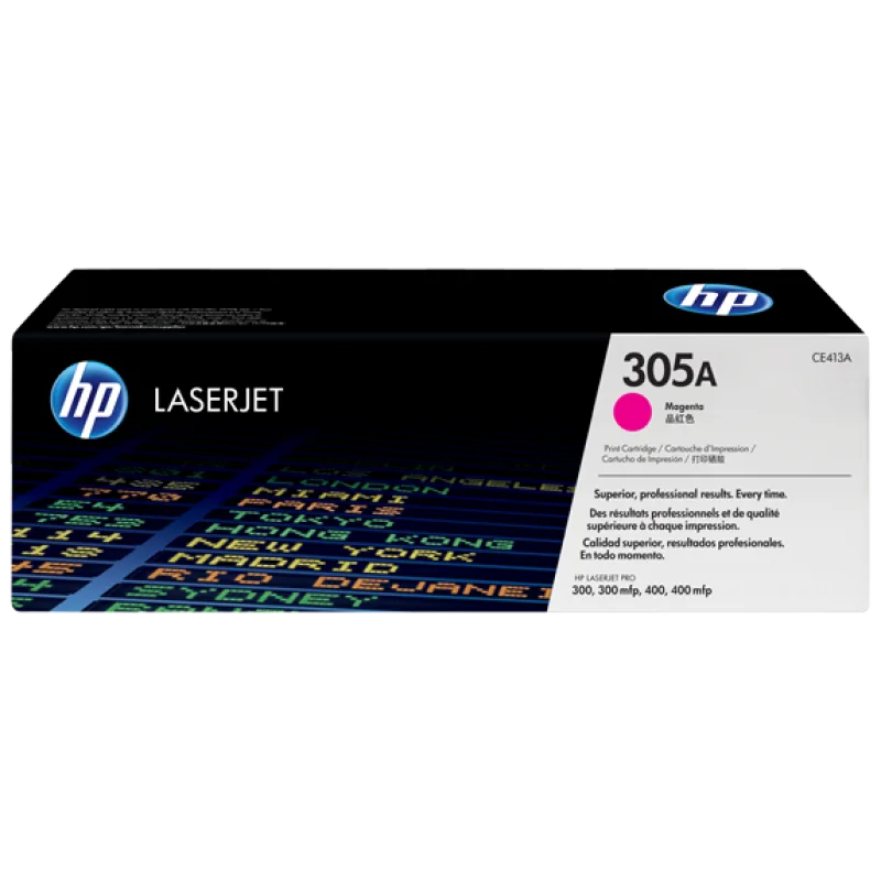 HP toner purpurový HP305A /vyťaženosť cca 2600str/ CE413A