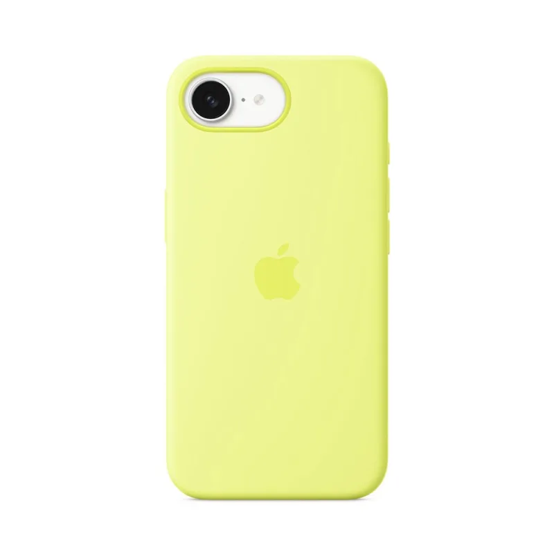 iPhone 16e Silicone Case – Neónová žltá