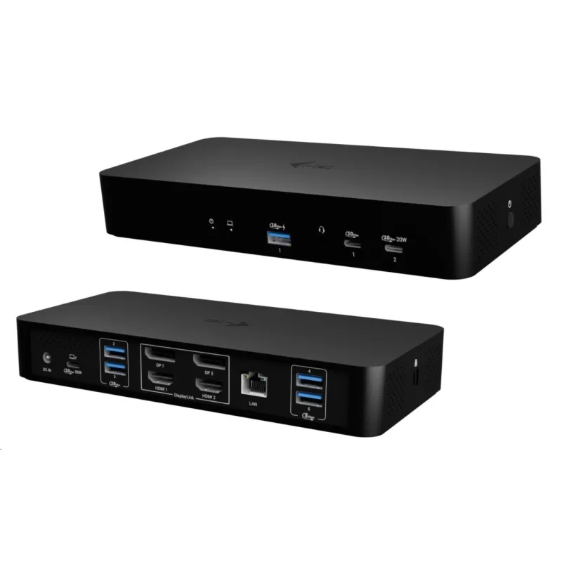 i-tec Universal Intelligent Dual Display Docking Station, Power Delivery…