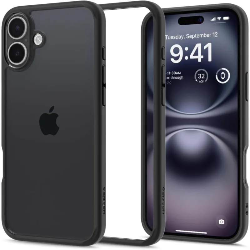 Kryt Spigen Ultra Hybrid iPhone 16 – matný čierny