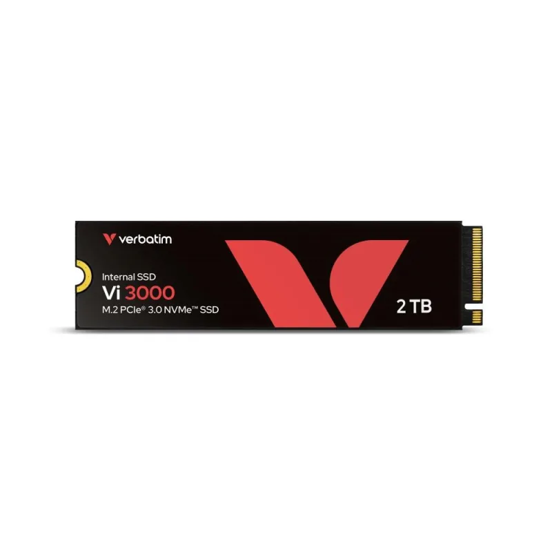 VERBATIM SSD Vi3000 Internal PCIe NVMe M.2 SSD 2TB , W 3000/ R 3300 MB/…