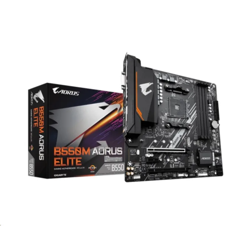 GIGABYTE MB Sc AM4 B550M AORUS ELITE, AMD B550, 4xDDR4, 1xHDMI, 1xDVI…
