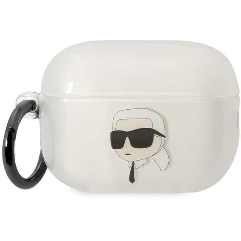 Karl Lagerfeld KLAP2HNIKTCT Airpods Pro 2 kryt transparentný Ikonik Karl Lagerfeld