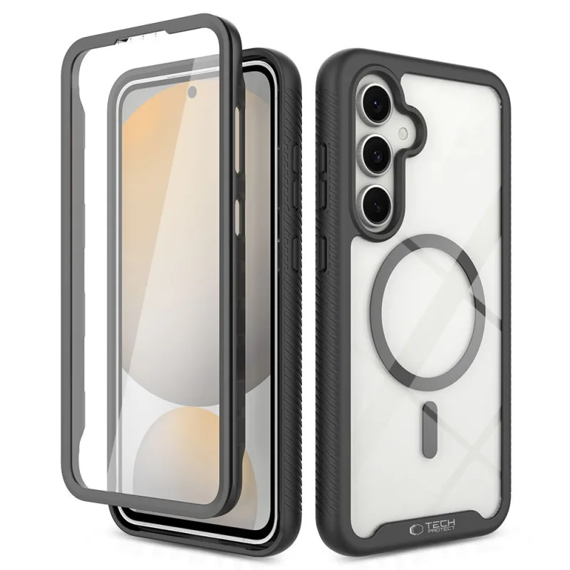 Puzdro Tech-Protect Defense MagSafe pre Samsung Galaxy S25 – čierne