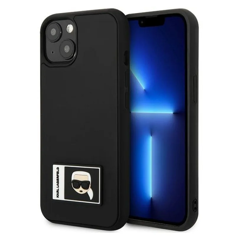 Karl Lagerfeld Ikonik Patch Case pre iPhone 13 - čierny