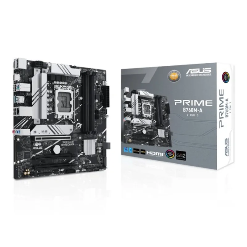 ASUS PRIME B760M-A-CSM, Intel B760, LGA1700, 4xDDR5, mATX