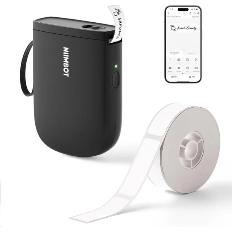 Niimbot Tiskárna štítků D11-H Smart, černá + role štítků 160 ks…