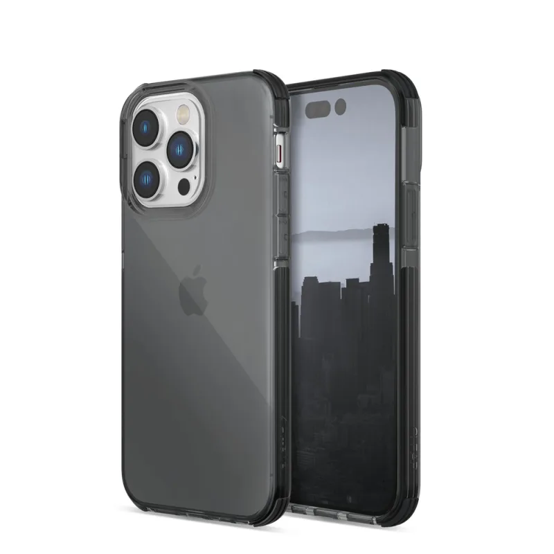 Pancierový kryt Raptic X-Doria Clear Case iPhone 14 Pro sivý