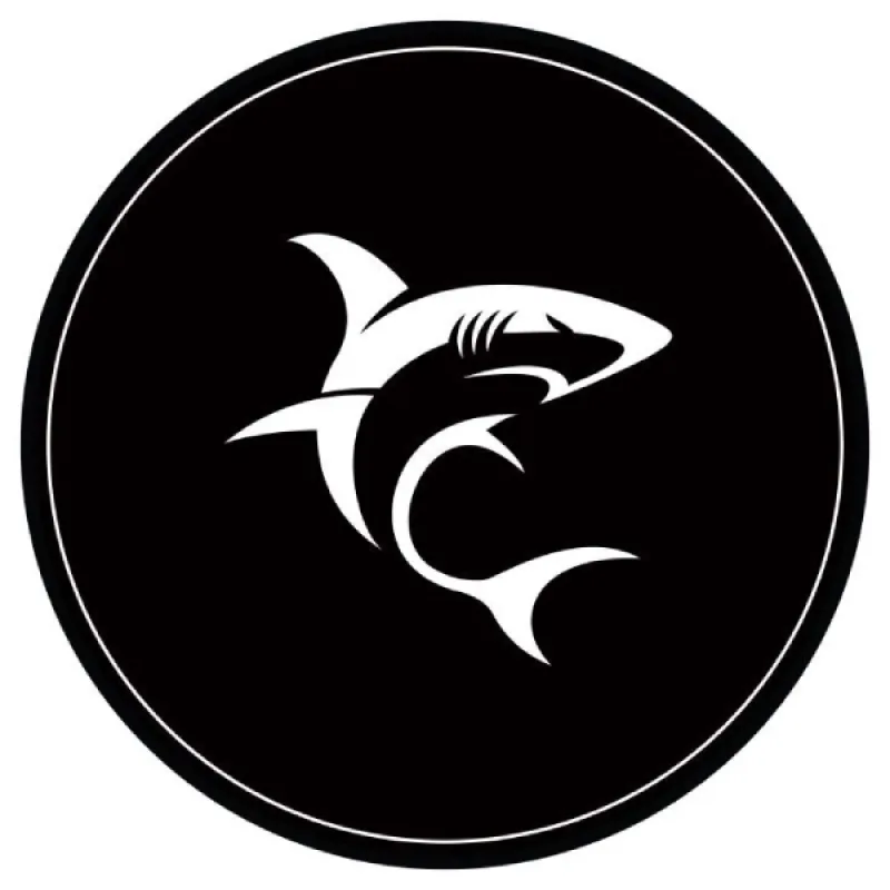 White Shark PHARAOH chair mat, 120 cm, black/white